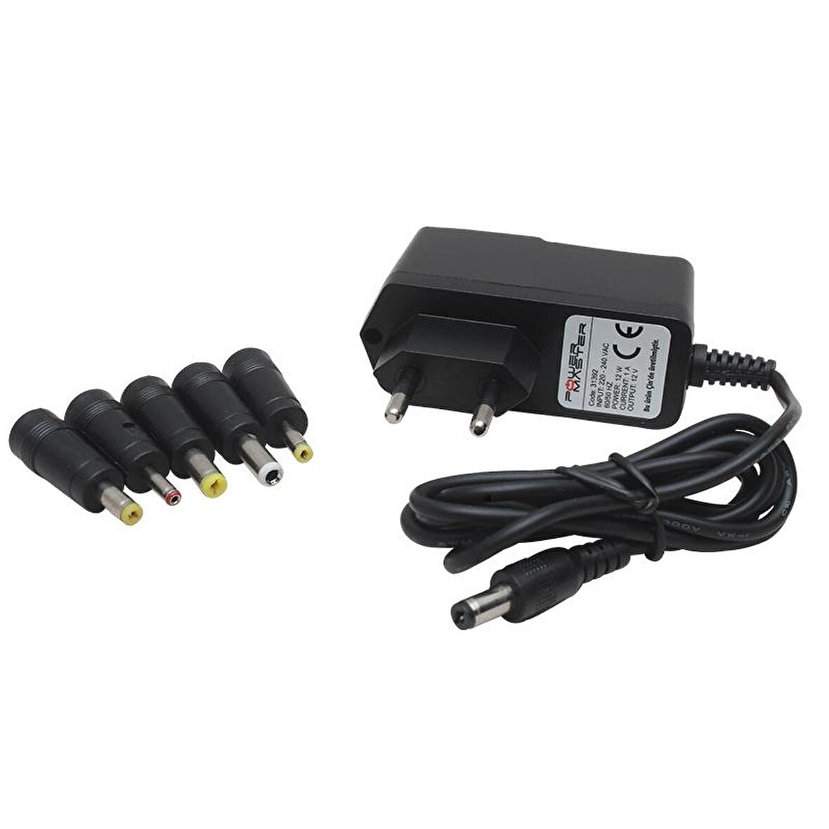 POWERMASTER PM-31392 12 VOLT - 1 AMPER  6 UÇLU PRİZ TİPİ ADAPTÖR