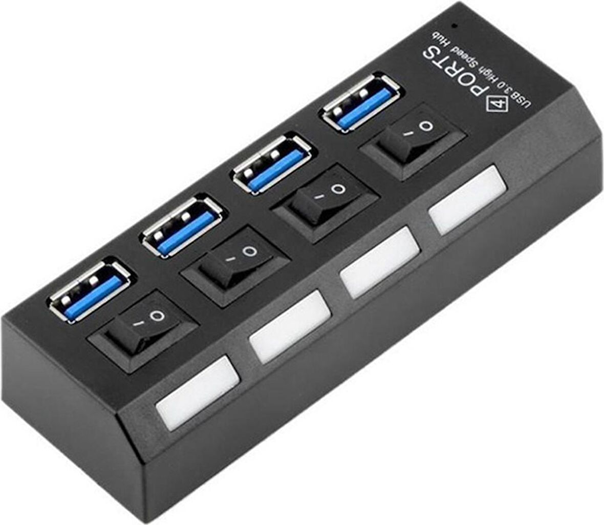 Powermaster PM-11365 4 Port Anahtarlı USB 3.0 30 cm Kablolu USB Hub Çoklayıcı