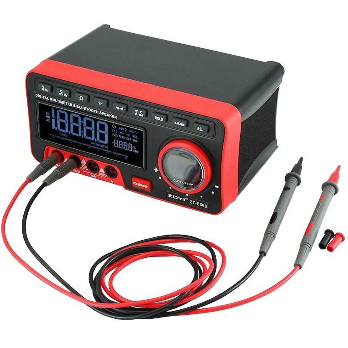 ZOYI ZT-5566 DİJİTAL EKRANLI MASAÜSTÜ ÖLÇÜ ALETİ + BLUETOOTH HOPARLÖR