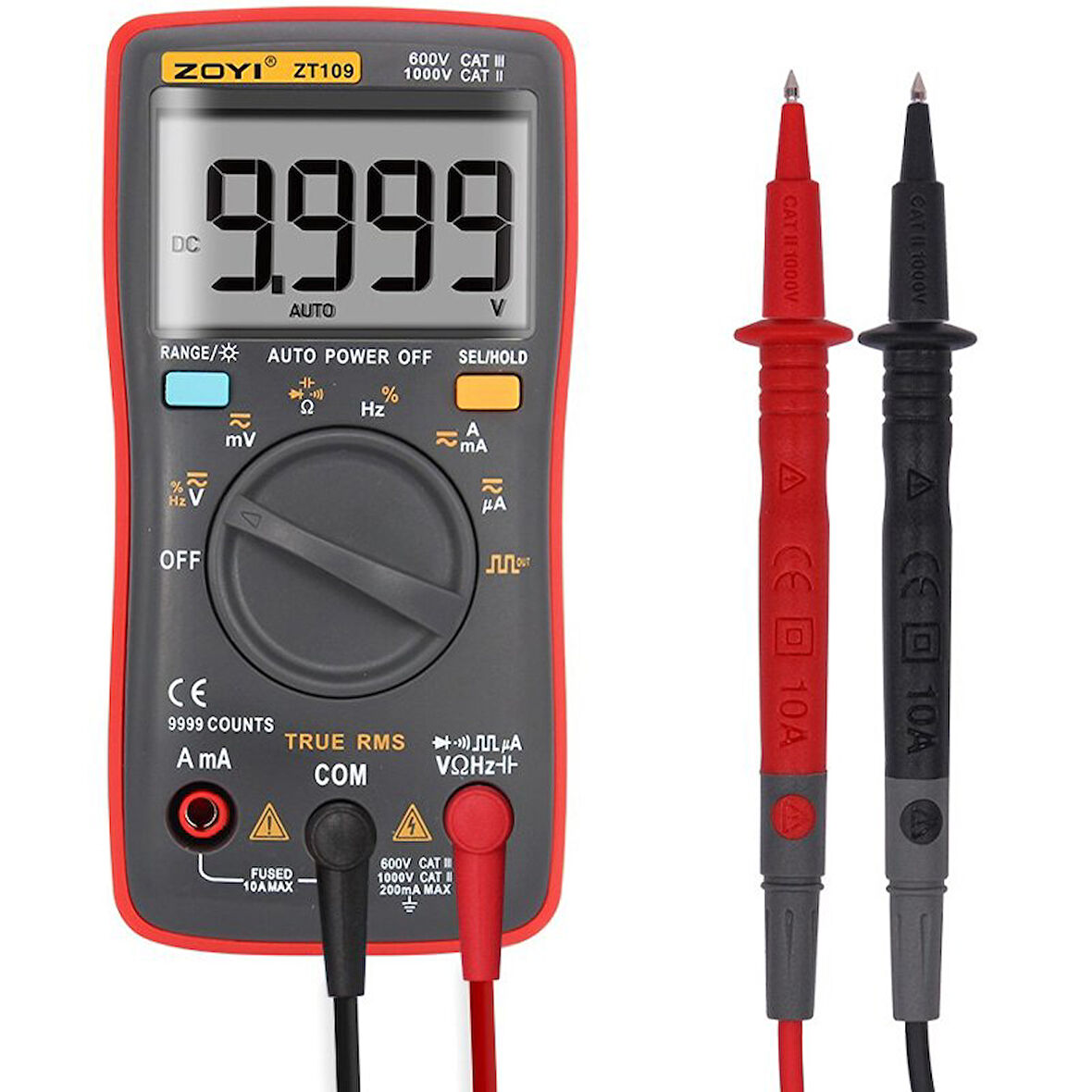 Zoyi ZT-109 True RMS Dijital Multimetre Ölçü Aleti