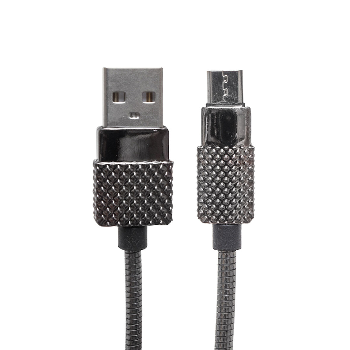 Ayt Powermaster Metal Yaylı 3A Micro USB Şarj ve Data Kablosu