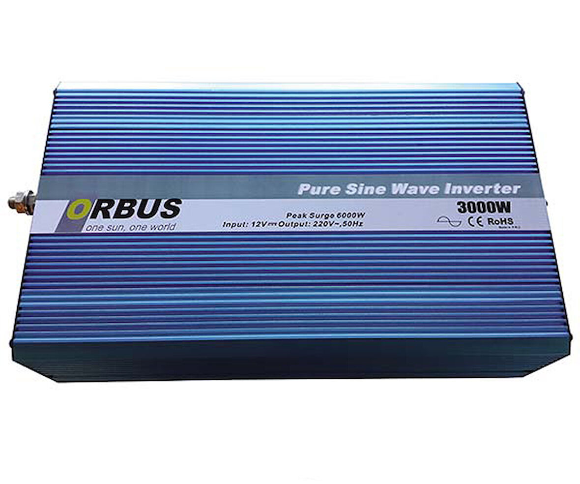 Orbus 3000 Watt 12 Volt Tam Sinüs İnvertör İnverter