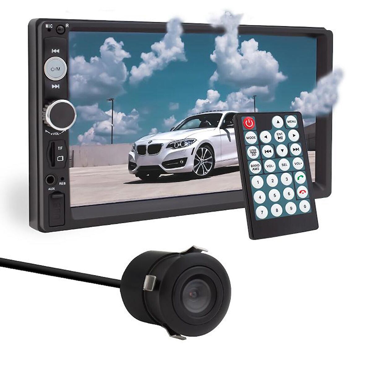 Magicvoice MV-5418 Usb/Sd/Fm/Aux/Bluetooth 7" Double Din Oto Teyp