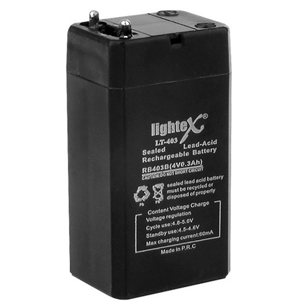 Ayt Lightex LT-403 4.2 Volt 0.3 Amper Akü 