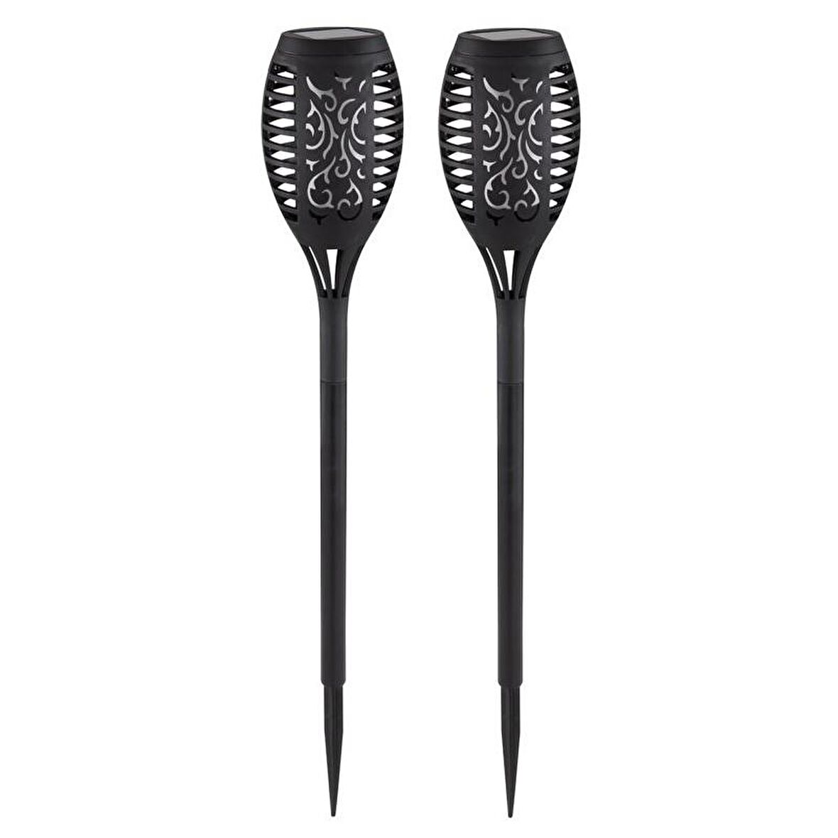 POWERMASTER PM-15940 12 LEDLİ IP65 ALEVLİ SOLAR BAHÇE AYDINLATMA KUTULU 2Lİ PAKET