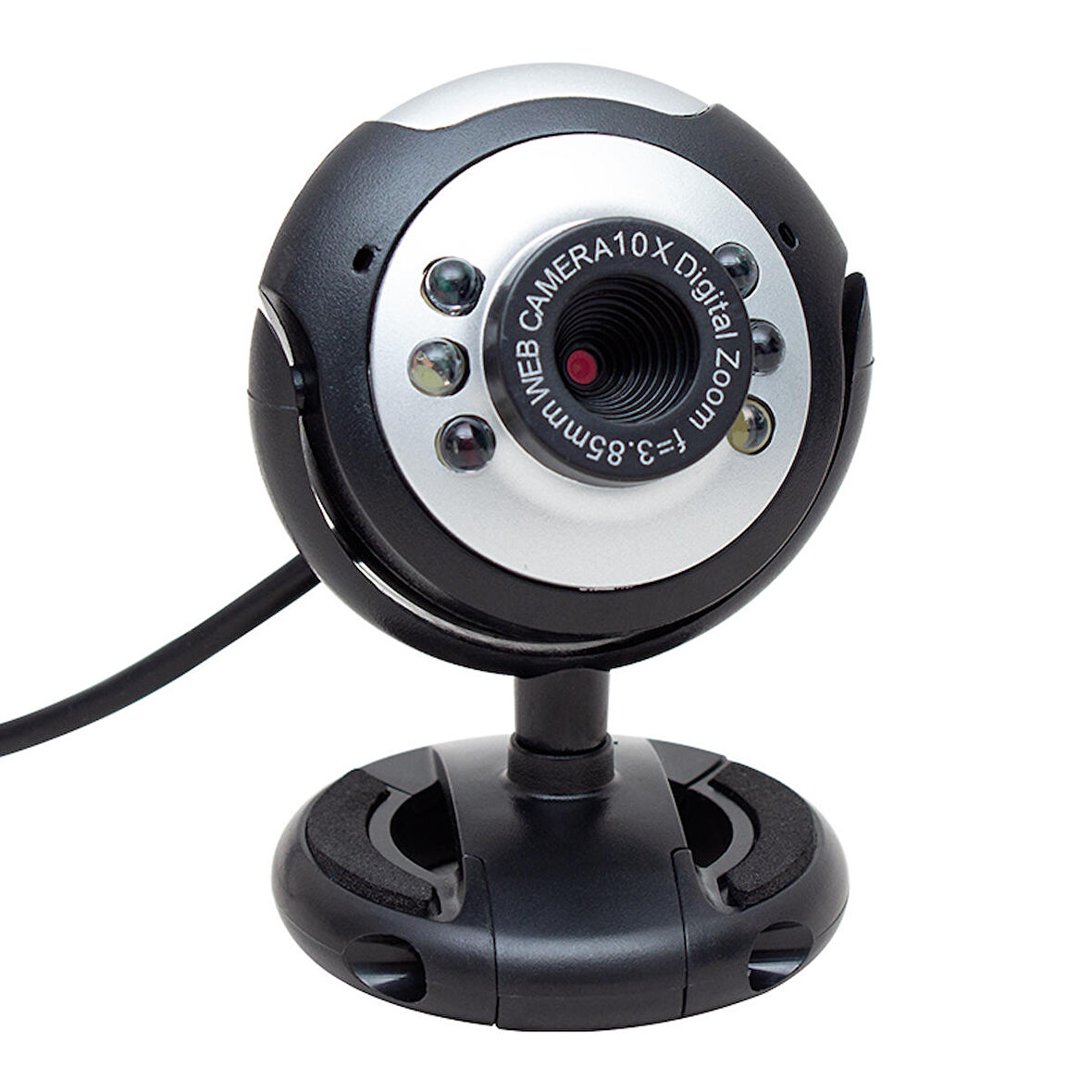 POWERMASTER PM-3962 1.3 MP 10X ZOOM 6 LEDLİ MİKROFONLU USB WEBCAM