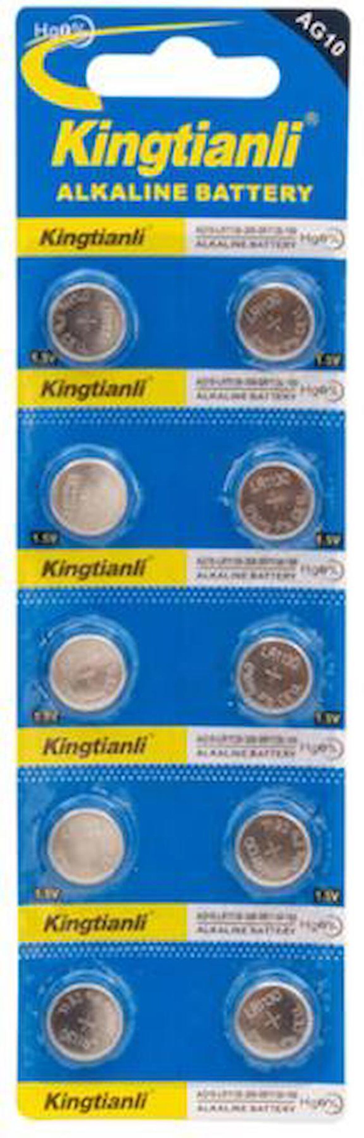 POWERMASTER AG10 LR1130 389 ALKALINE PİL 10LU PAKET (5 Lİ PAKET)