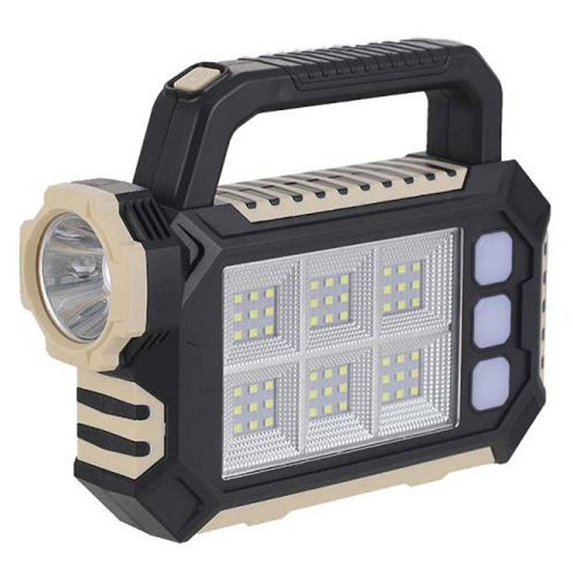 POWERMASTER HS-8029-7-A 3 ÇALIŞMA MODLU 54 SMD LEDLİ TAŞINABİLİR SOLAR LAMBA