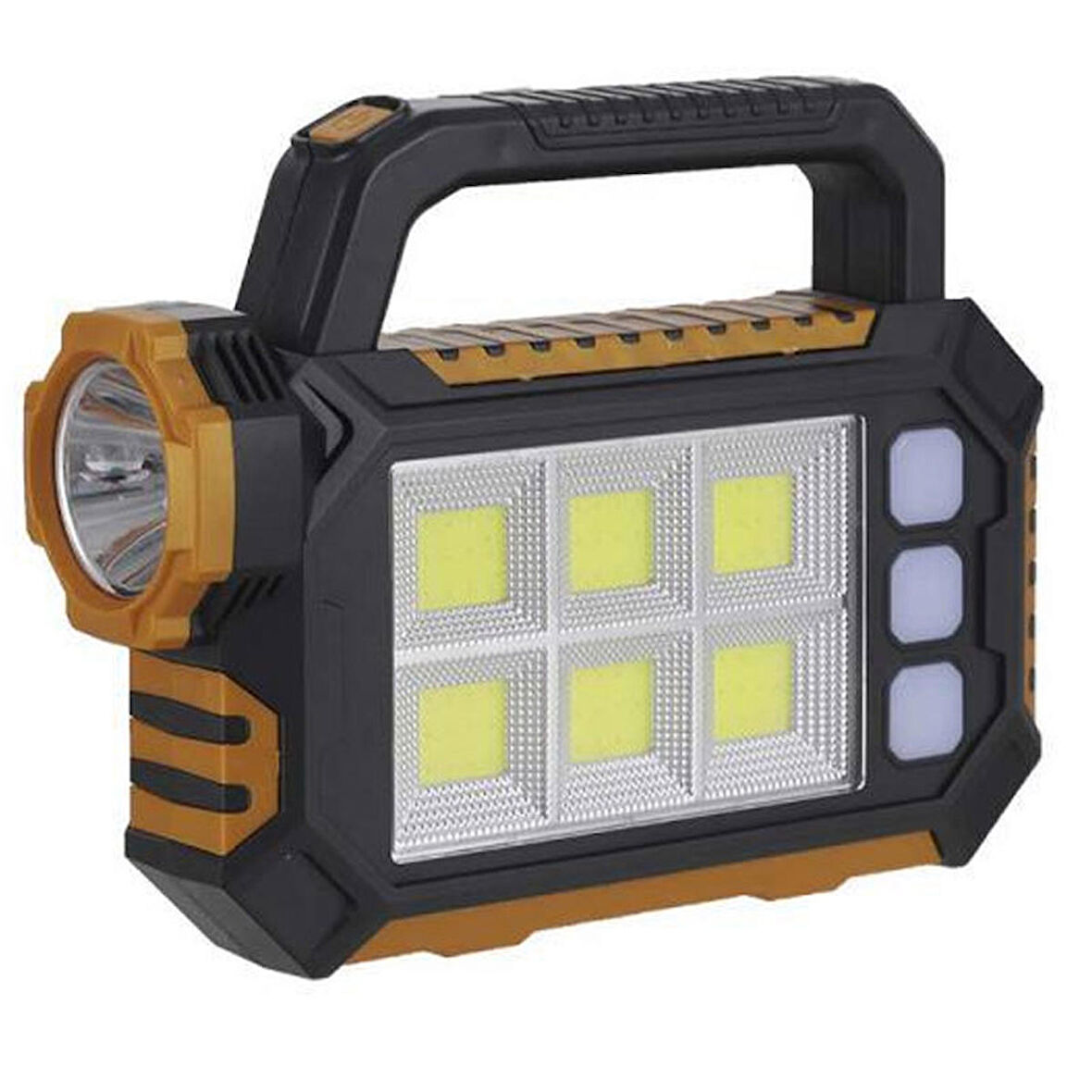 POWERMASTER HS-8029-7-B 3 ÇALIŞMA MODLU 6 COB LEDLİ TAŞINABİLİR SOLAR LAMBA