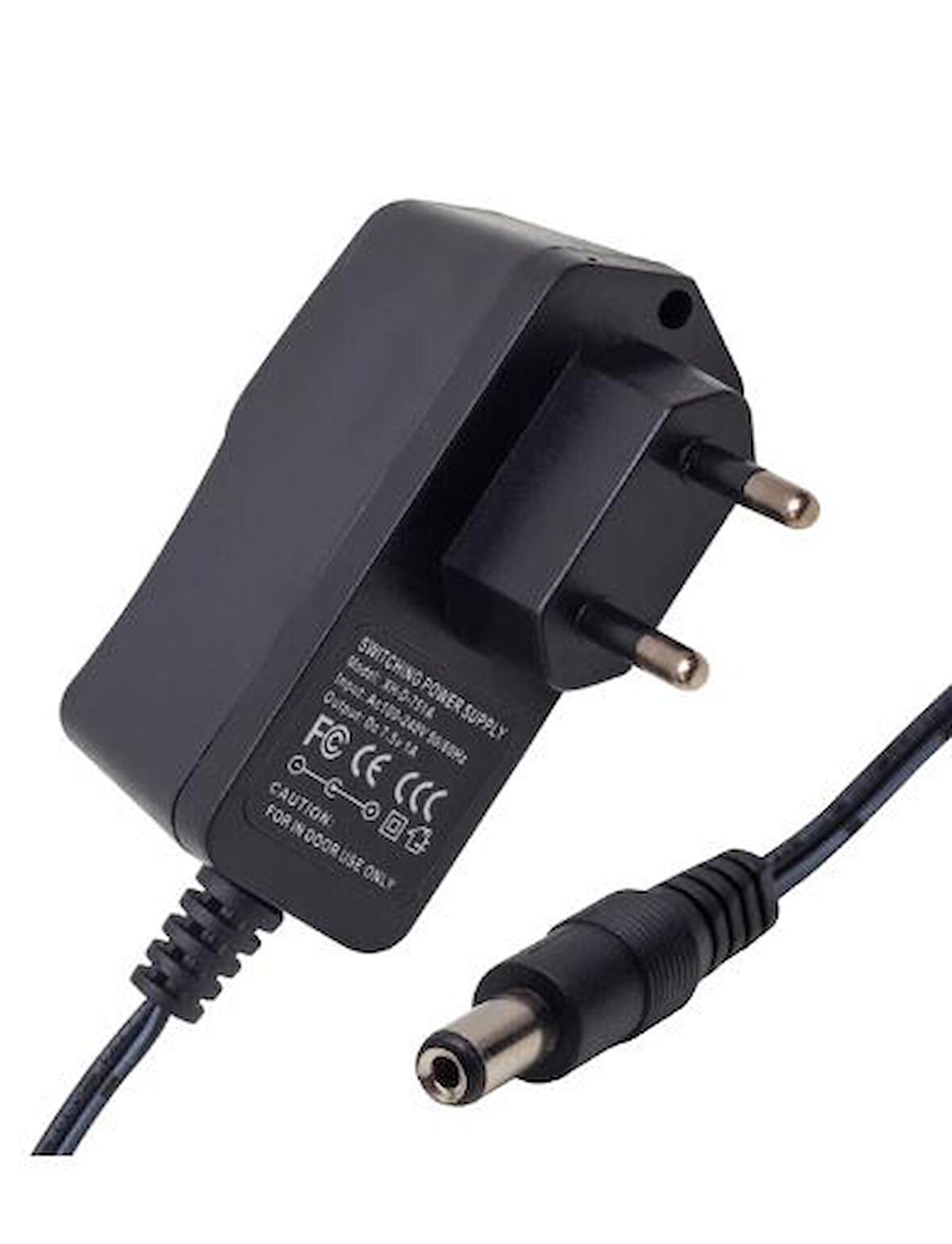 WEKO 7.5 VOLT - 1 AMPER 5.5*2.5 UÇLU YERLİ ÜRETİM PRİZ TİPİ ADAPTÖR