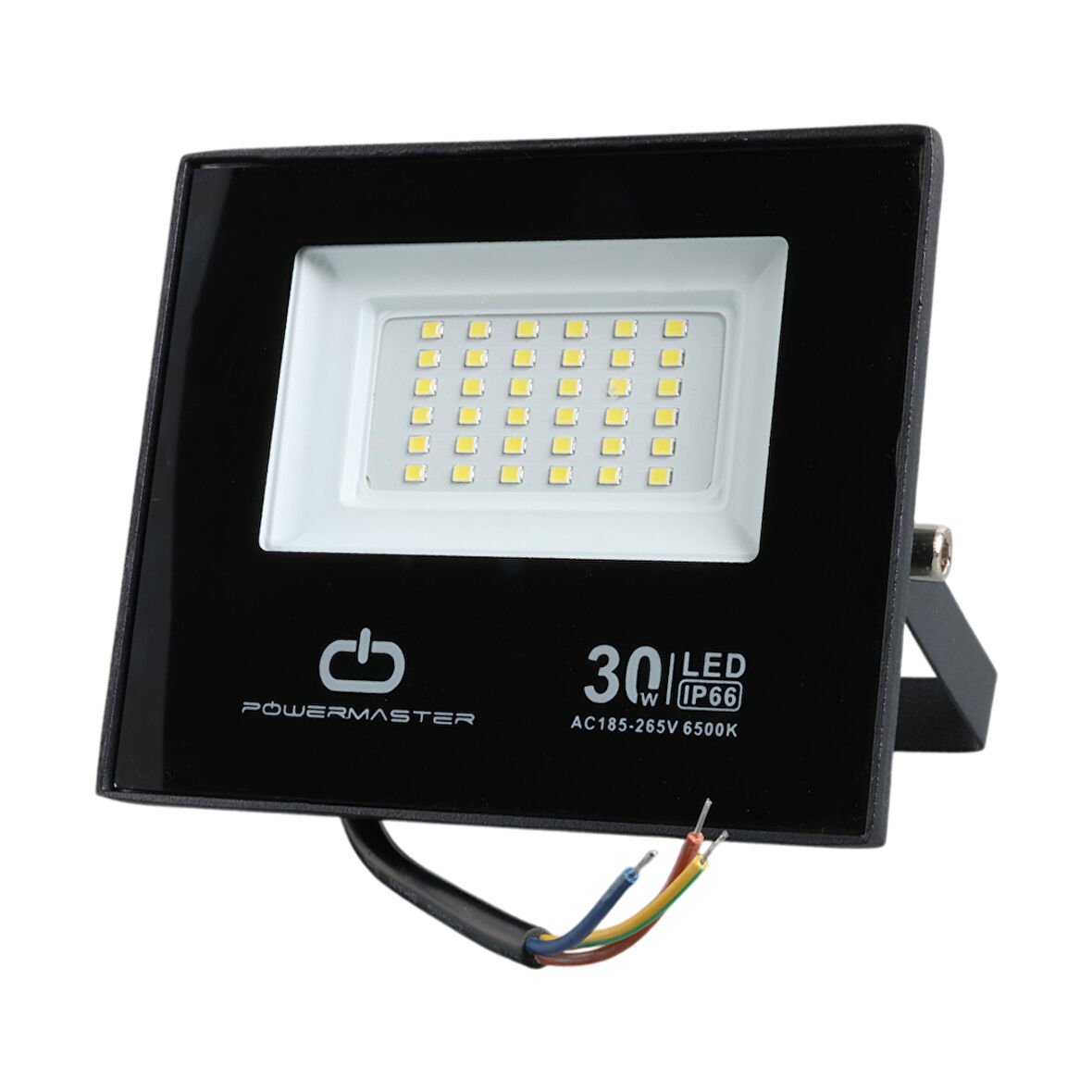 POWERMASTER PM-22585 30 WATT - 220 VOLT 6500K IP66 150* IŞIK AÇISI SİYAH SLİM KASA LED PROJEKTÖR