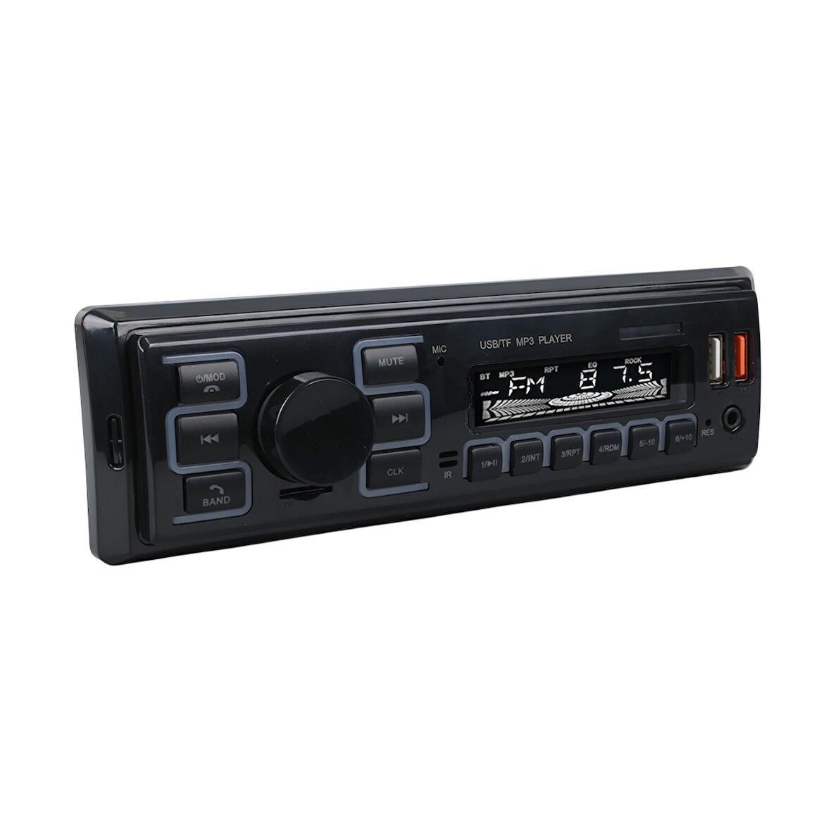 Ayt Carstar CS-970 Çift Usb Sd Hafıza Kartı Fm Radyo Aux Bluetooth Araç Teyibi Kumandalı Oto Teyp 4X60 Watt Dijital