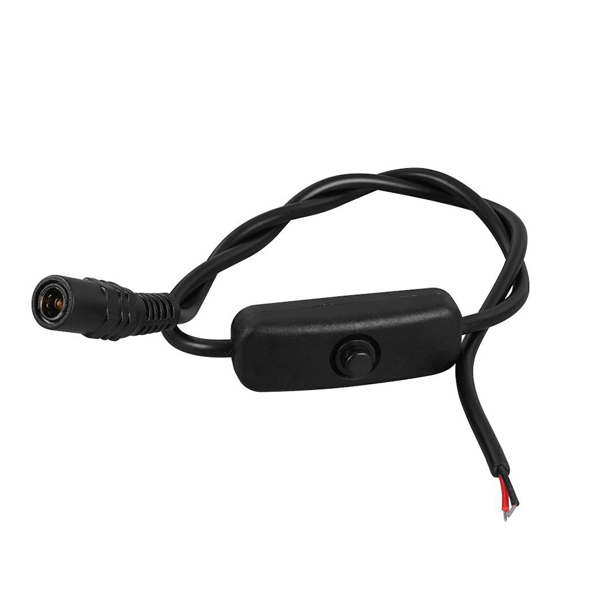 Ayt Anahtarlı DC Kablo 30 CM 5.5x2.5 Mm Jack Soketli Dişi Güç Kablosu Adaptör Soketli Kablo