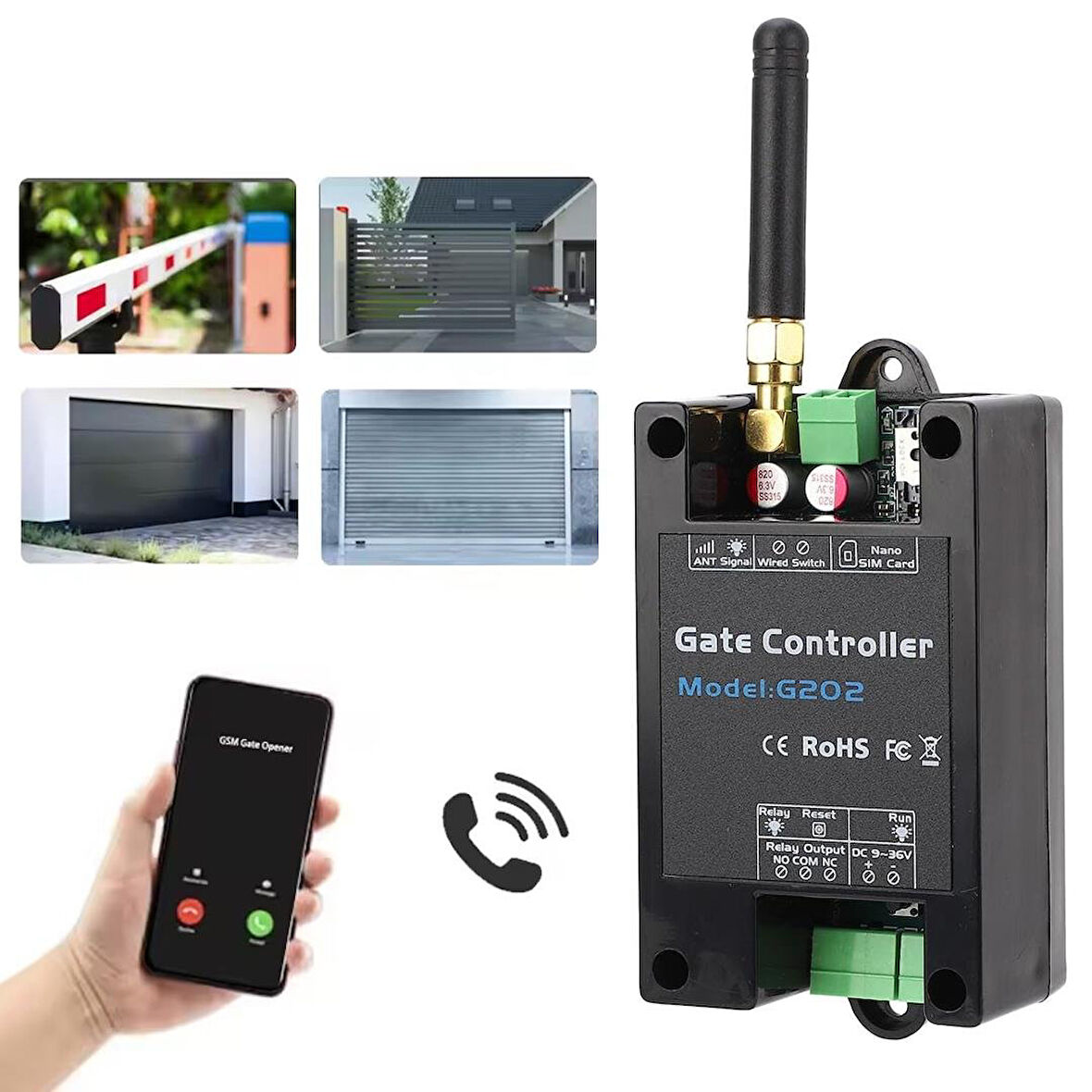 Ayt Powermaster G202 3G-4G GSM Kapı Kepenk Kontrol Cihazı Rölesi Uzaktan Telefon-Sms Alarm Arama Mesaj Atma Cihazı