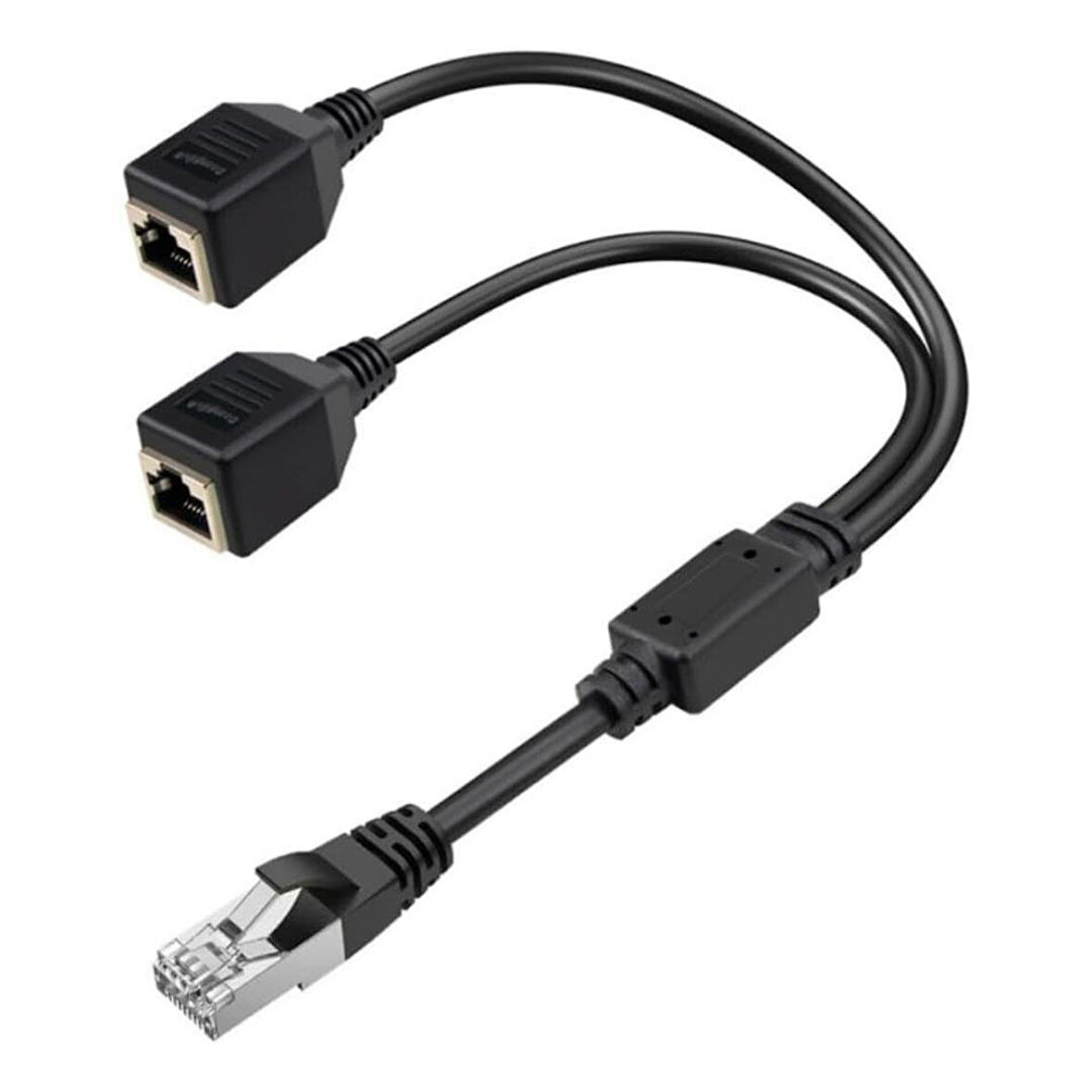 Ayt Powermaster PM-25434 Erkek RJ45 TO 2 x Dişi Ethernet Çoklayıcı Splitter Dağıtıcı İnternet Soketi Çoğaltıcı