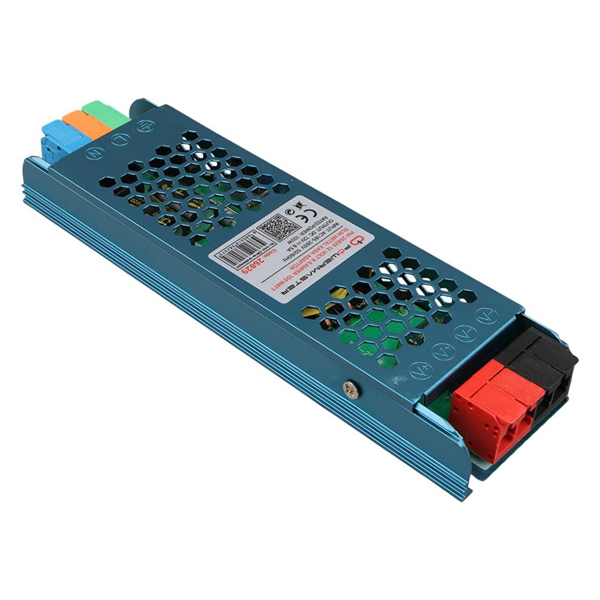 Ayt Powermaster PM-26829 12 Volt 8.5 Amper 100 Watt Slim Metal Kasa Adaptör Şerit Led Adaptörü 180x50x23mm