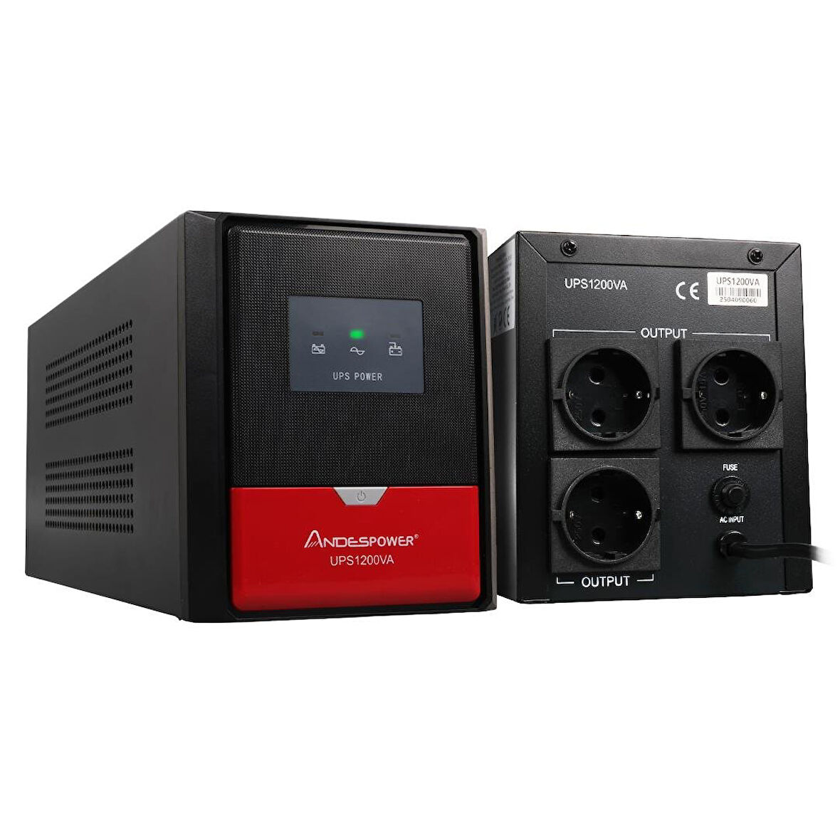 Andespower UPS1200VA 1200VA 12V7.5AHx2 Ups Kesintisiz Güç Kaynağı Line İnteraktif