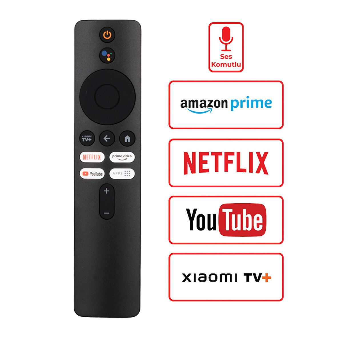 Weko KR Xiaomi Netflix Prime Video Youtube Tuşlu Ses Komutlu Kumanda