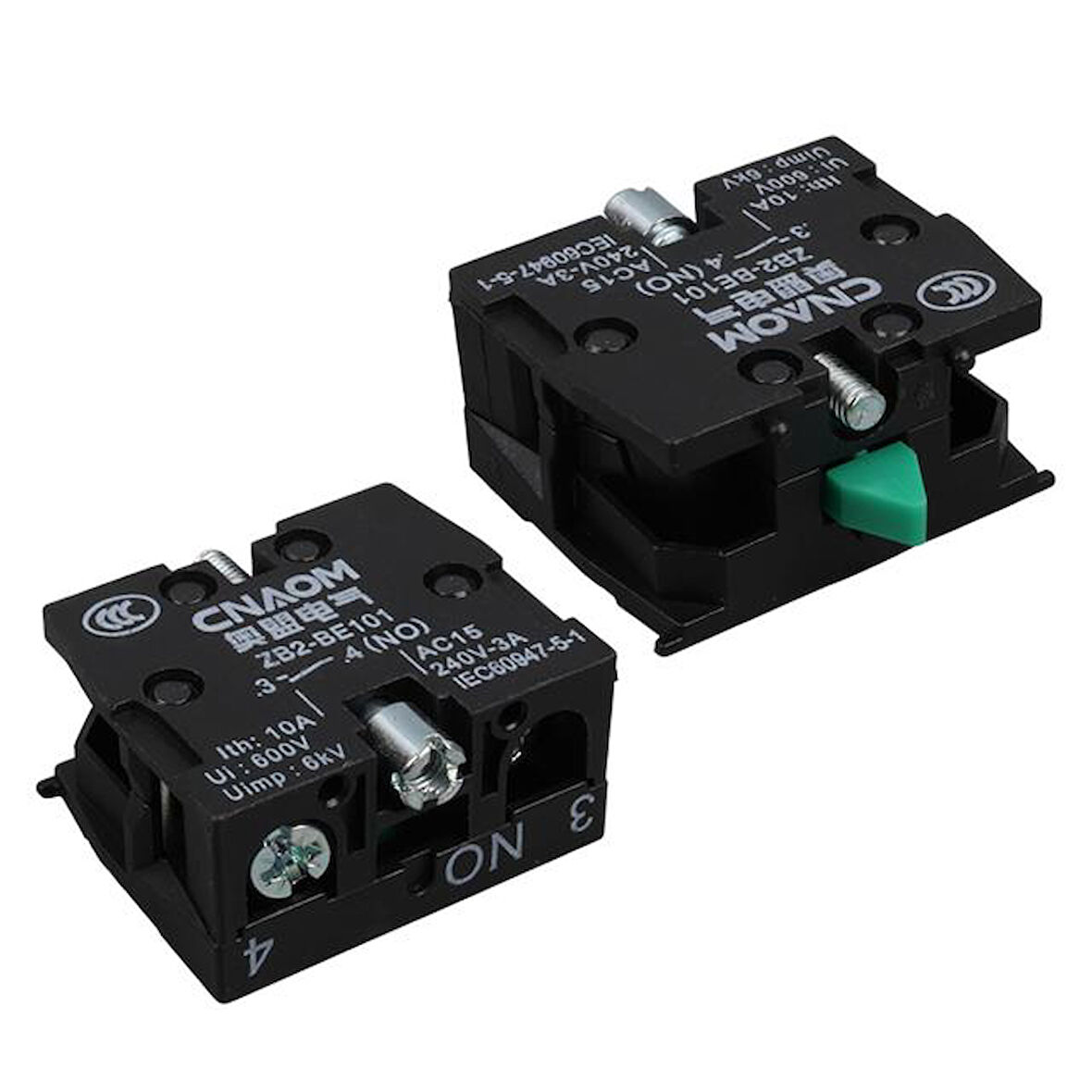 Lay5-Be102 22 Mm Kontak Blok No Yeşil