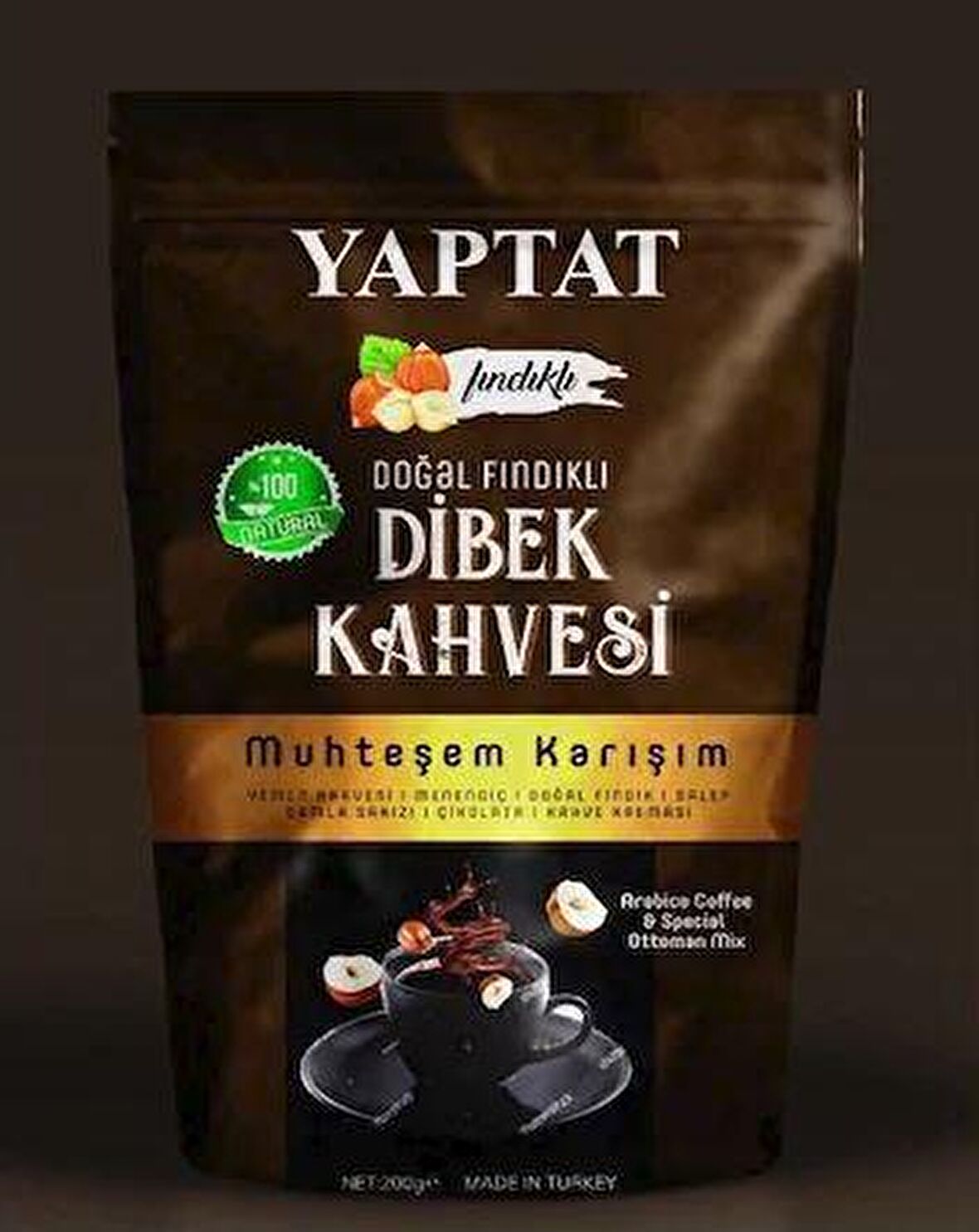 Gurmepark Fındıklı Öğütülmüş Türk Kahvesi 150 gr 