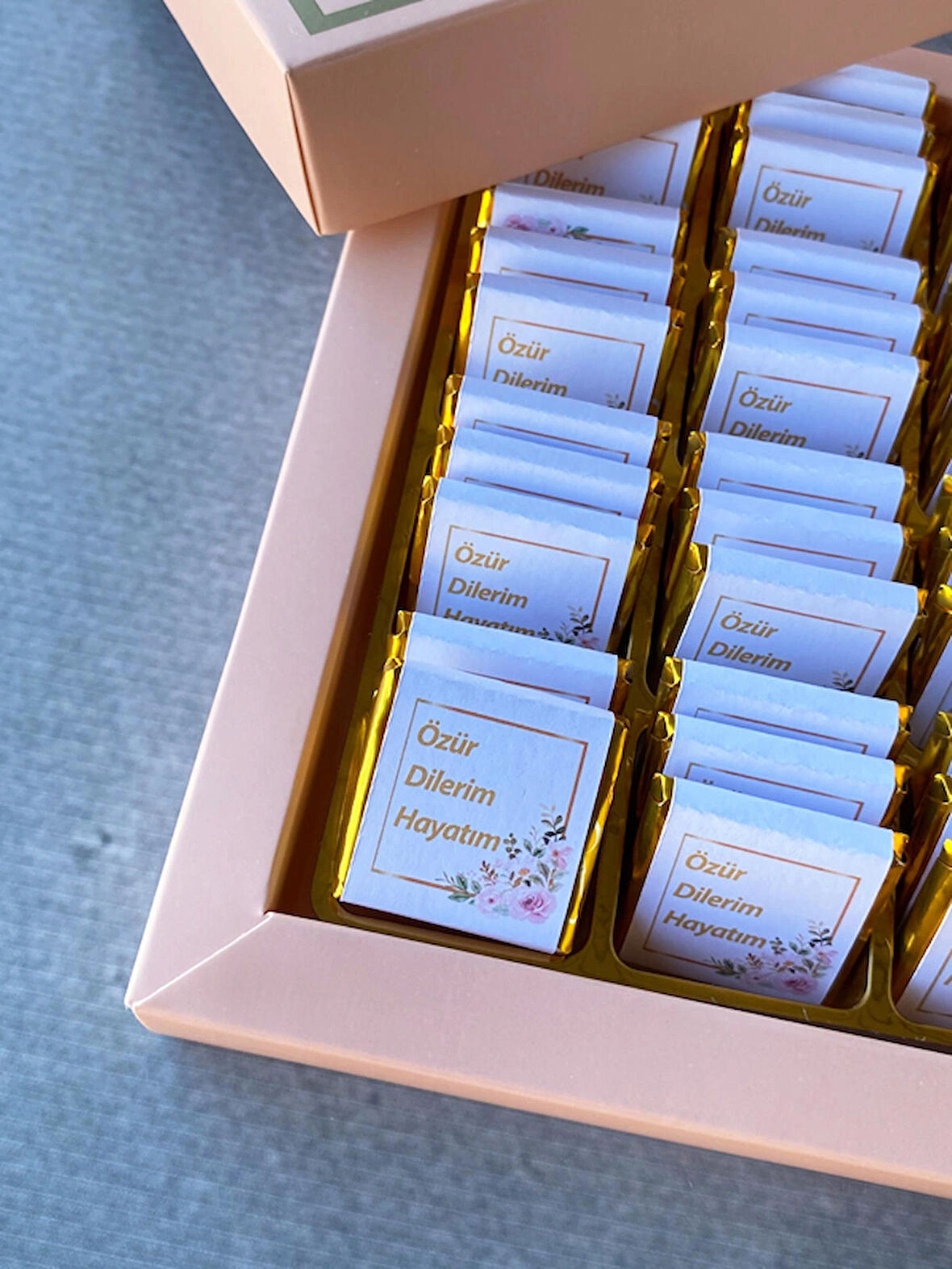 "Lütfen Beni Affet" Yazılı Özür Çikolataları, Özür Dilerim Çikolatası