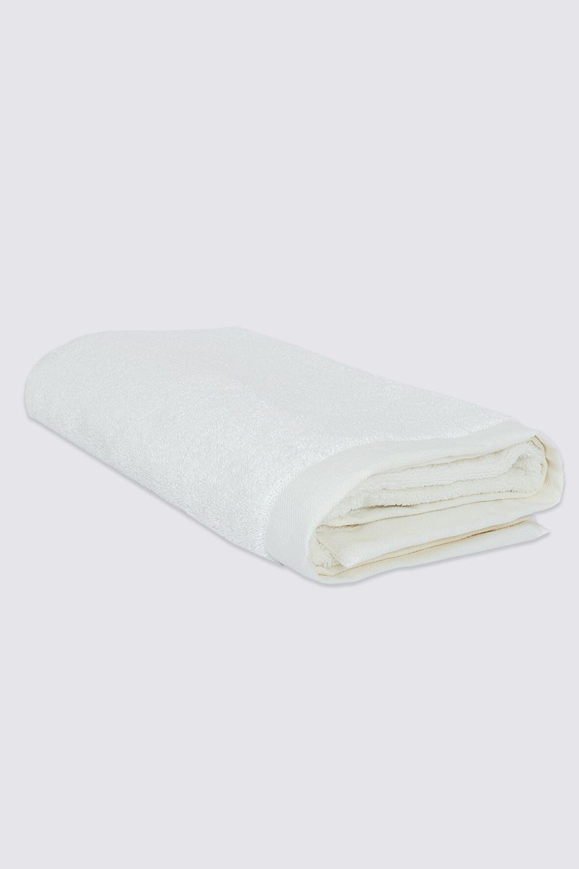 Ecocotton Basic Banyo Havlusu %100 Organik Pamuk Krem 80x150 Cm