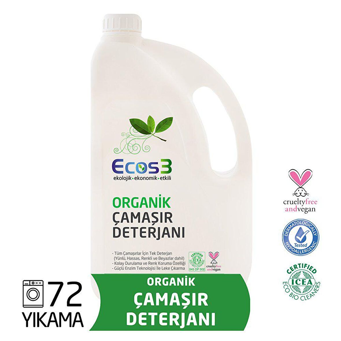 Organik Çamaşır Deterjanı (2500 ml) - Ecos3