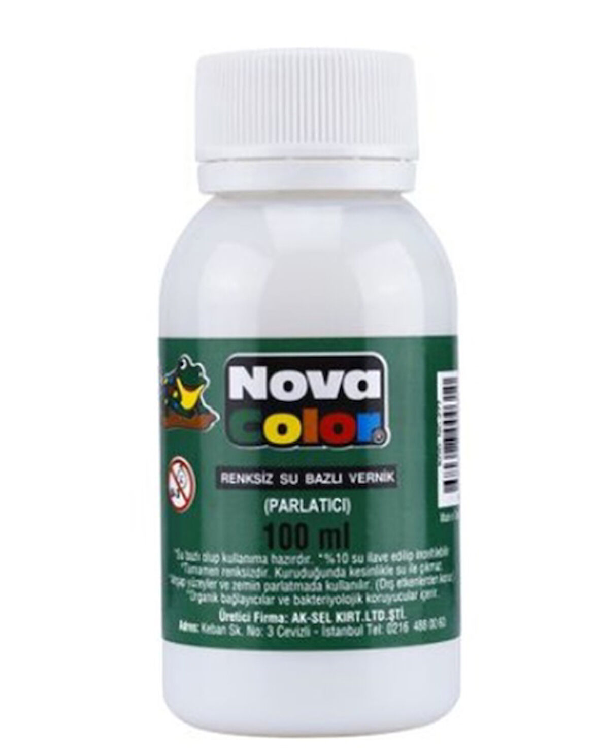 Nova Color Su Bazlı Vernik 100Ml Parlak - 2 adet