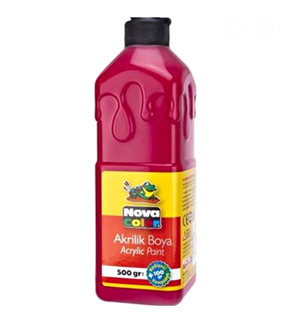 Nova Color Akrilik Boya 500ml Kırmızı - 3 adet
