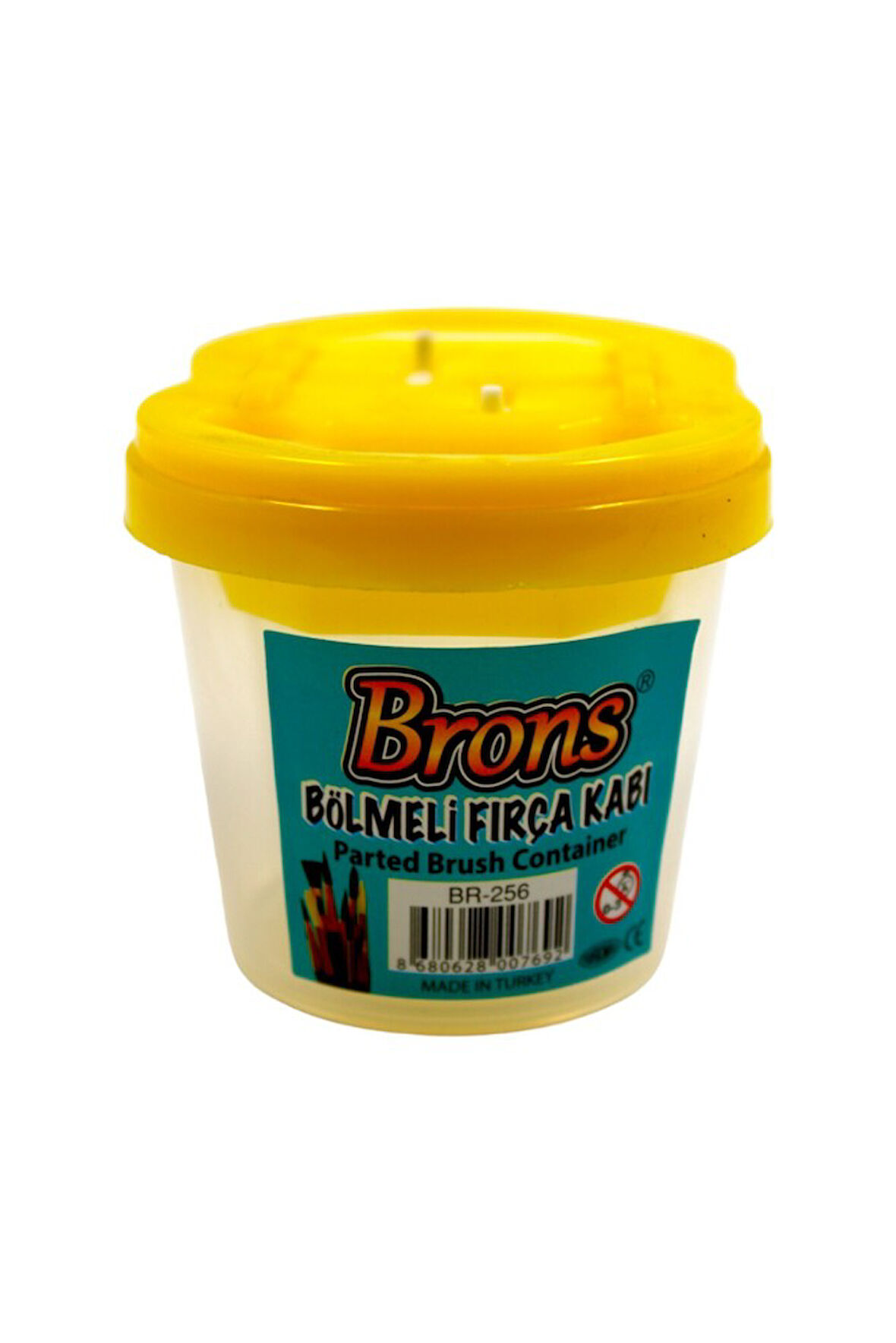 Brons Bölmeli Fırça Temizleme Kabı Br-256