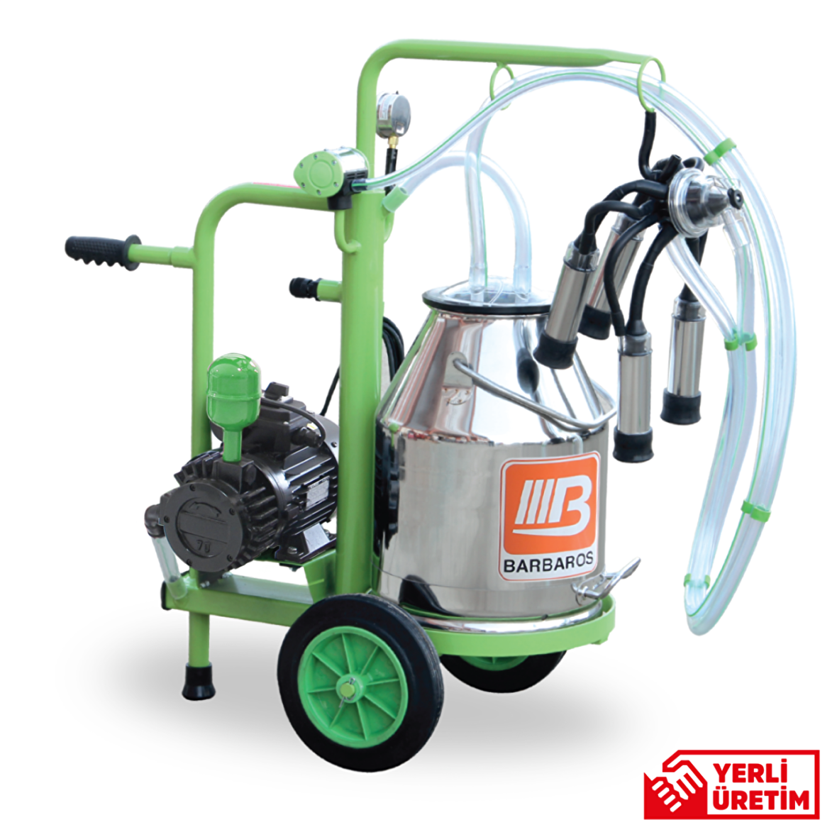 Bartech yaprak teksağım süt sağma makinesi 30 lt
