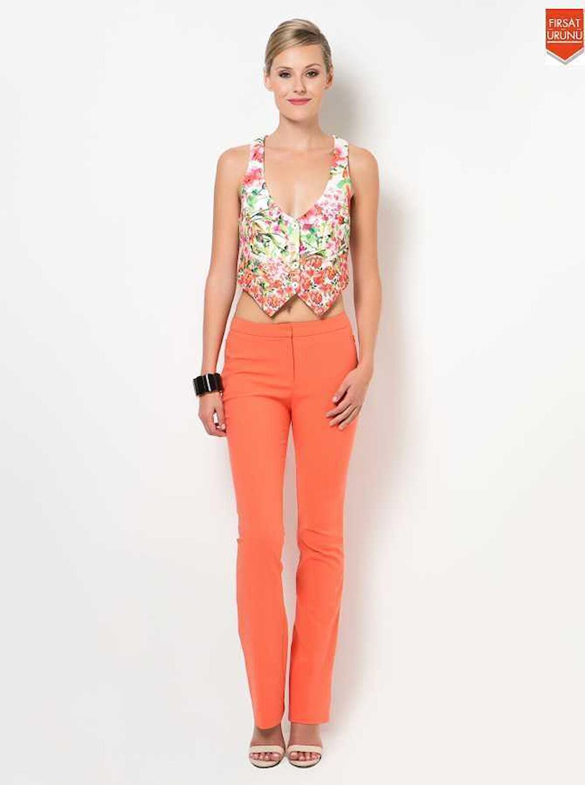 Dar Kesim Pantolon Coral