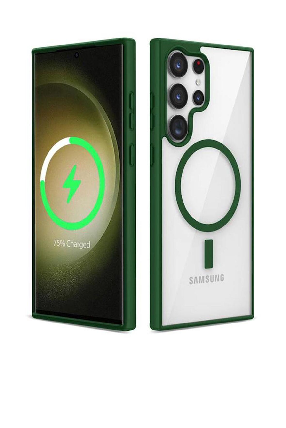 Galaxy S23 Ultra Kılıf Magsafe Wireless Şarj Özellikli Silikon Ege Kapak