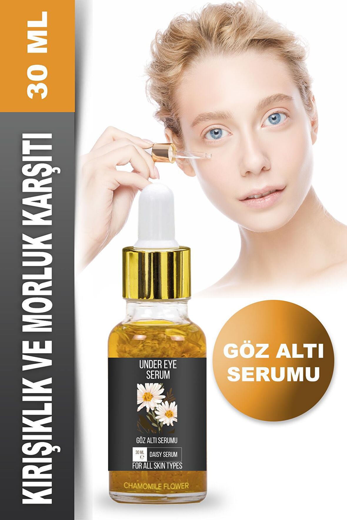 Axwell Kırışıklık Karşıtı Papatya 30 Yaş + Gece-Gündüz Göz Serumu 30 ml 