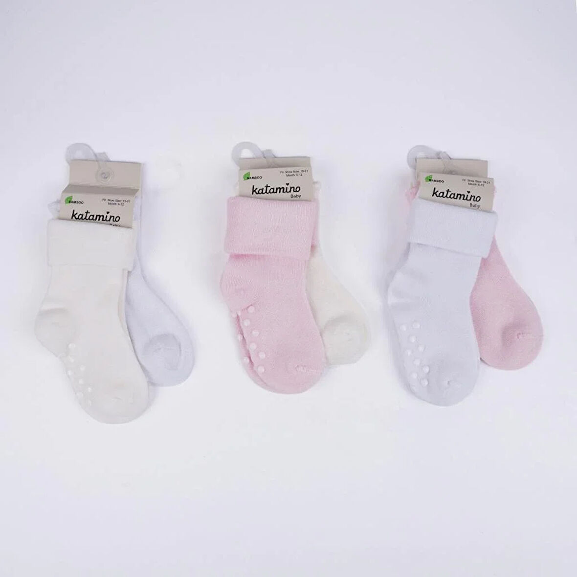 Monala Abs'li 2'li Kız Modal Bebek Soket K44091 Asorti