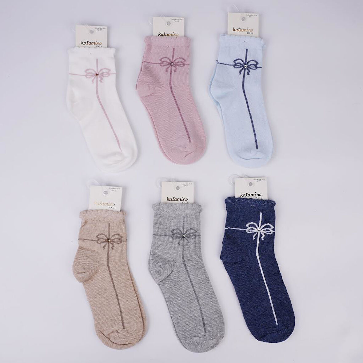 Katamino Kumru Kız Soket Çorap K22224 Asorti