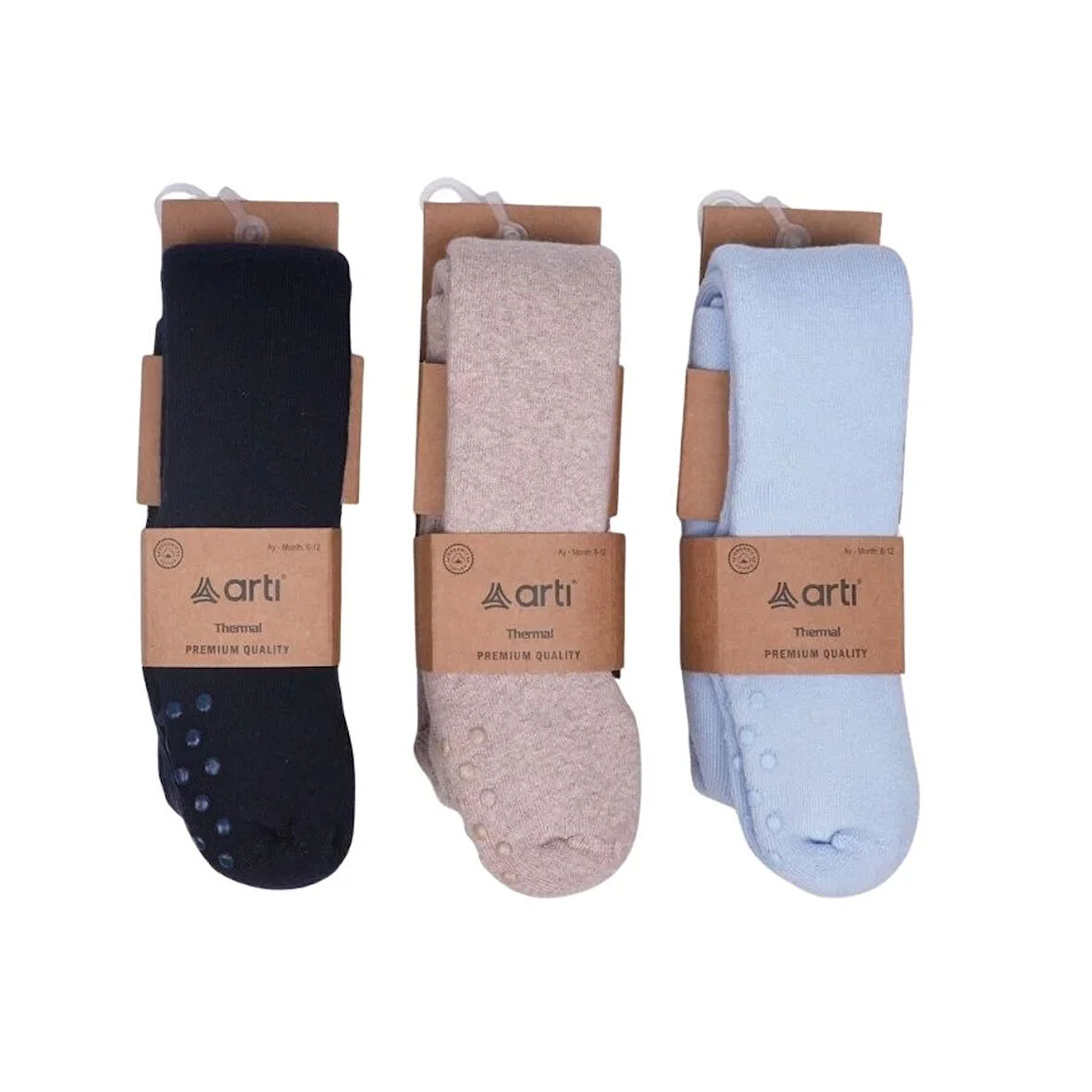 Artı Buddy Abs'li Erkek Bebek Havlu Külotlu Çorap K38046 Asorti