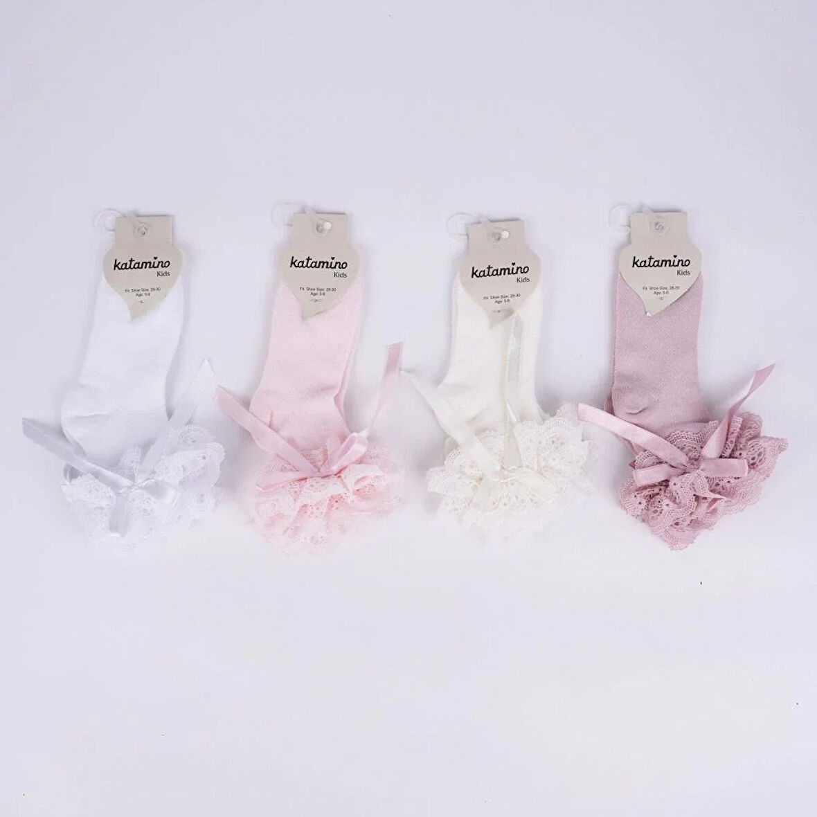 Zinet Aks Kız Soket Çorap K22239 Asorti