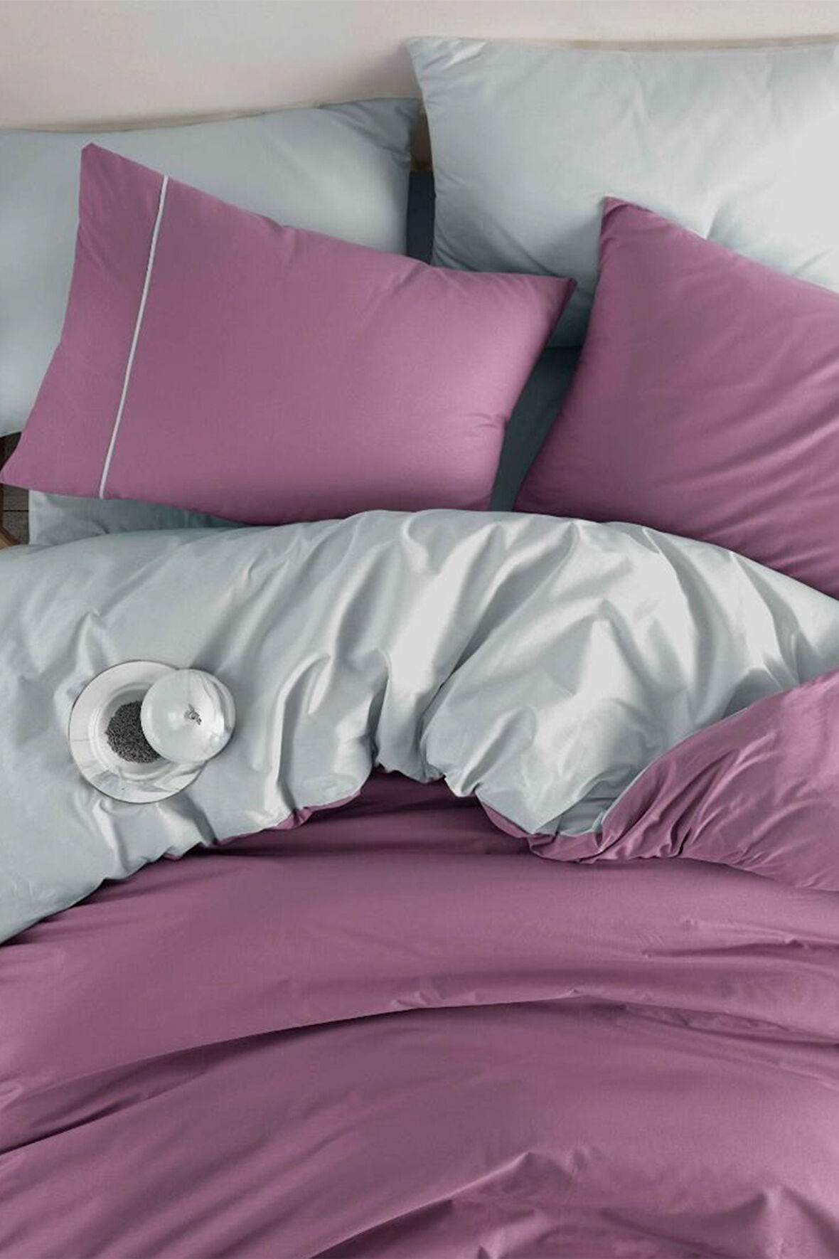 Majoli London Çift Kişilik %100 Pamuk Çift Taraflı Kullanılabilir Nevresim Takımı