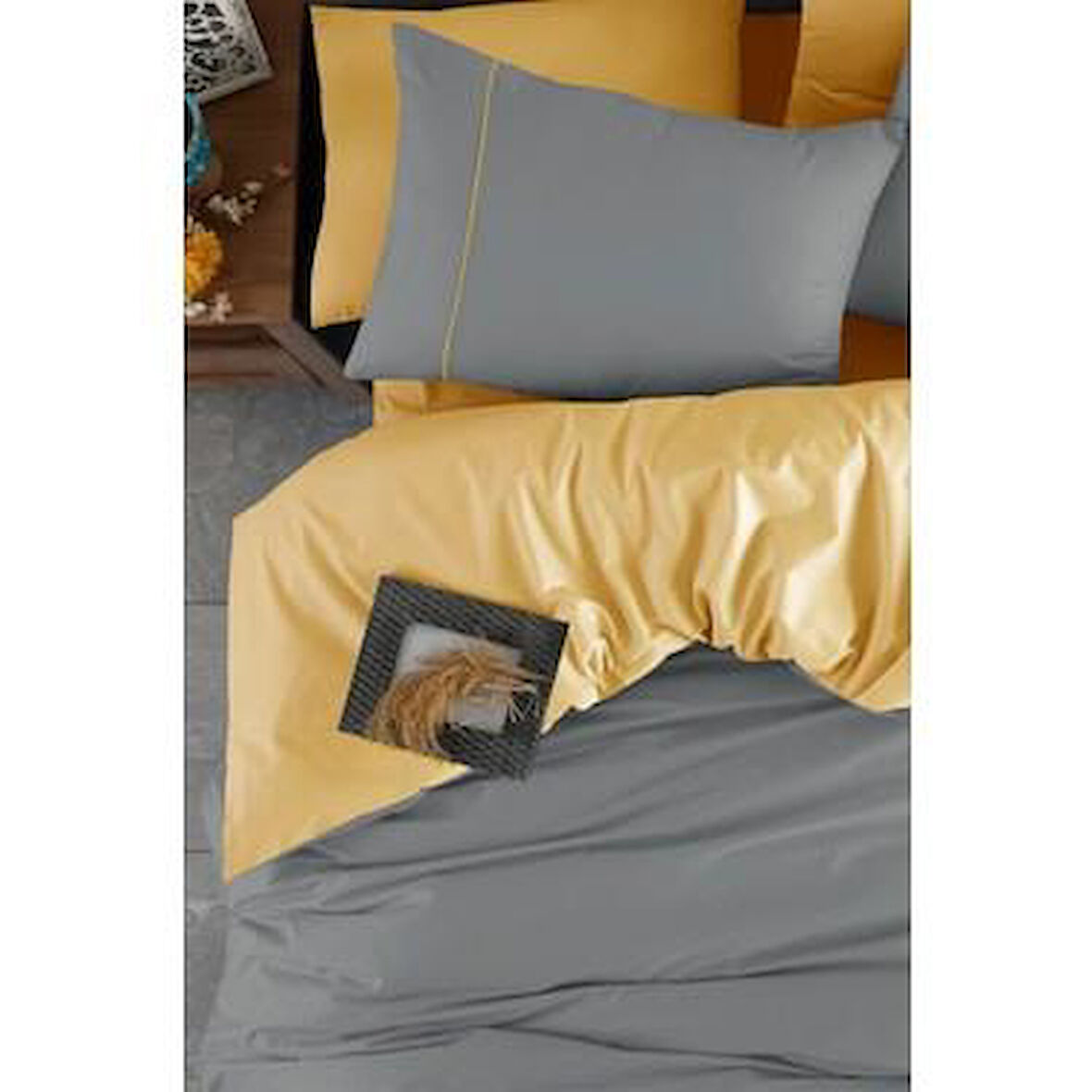 MAJOLİ ÇİFT KİŞİLİK RANFORCE DÜZ RENK NEVRESİM TAKIMI NAPOLİ