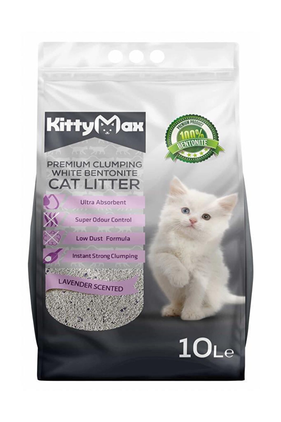 KittyMax Lavanta Kokulu Bentonit Kedi Kumu 10 Lt