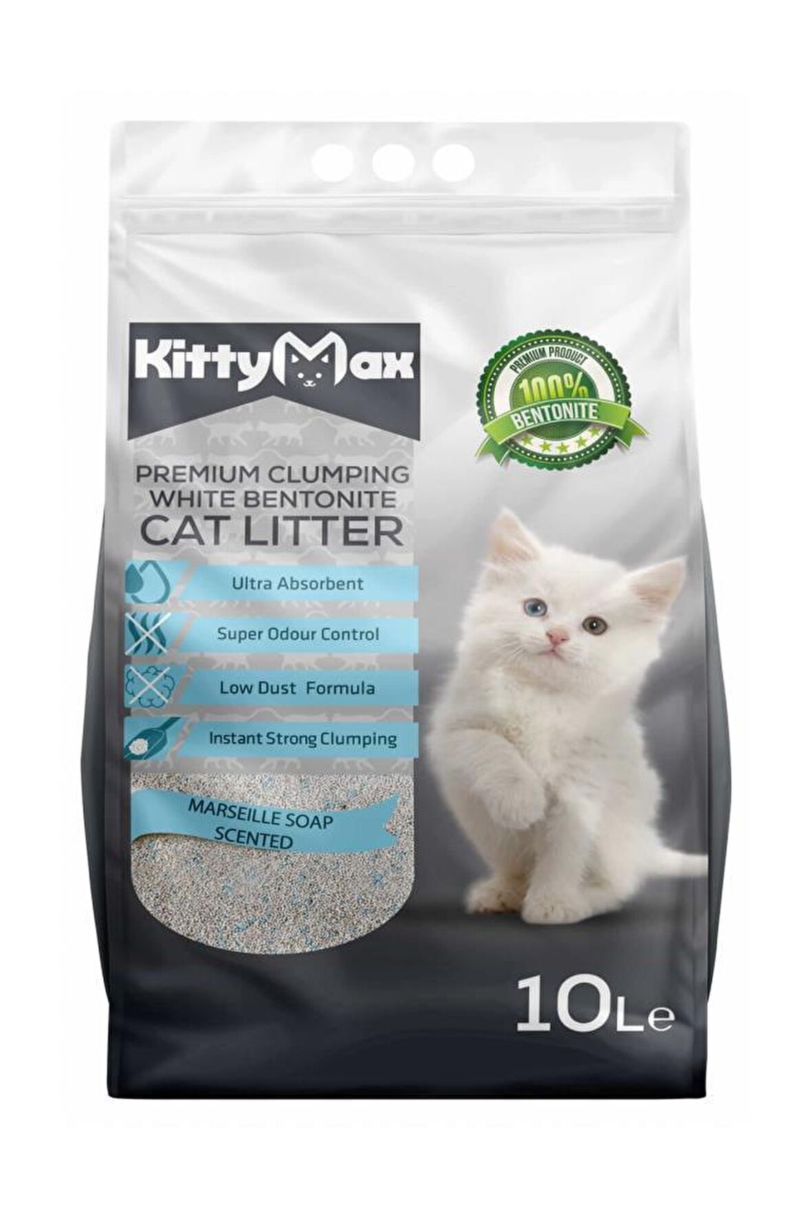 KittyMax Marsilya Sabun Kokulu Bentonit Kedi Kumu 10 Lt