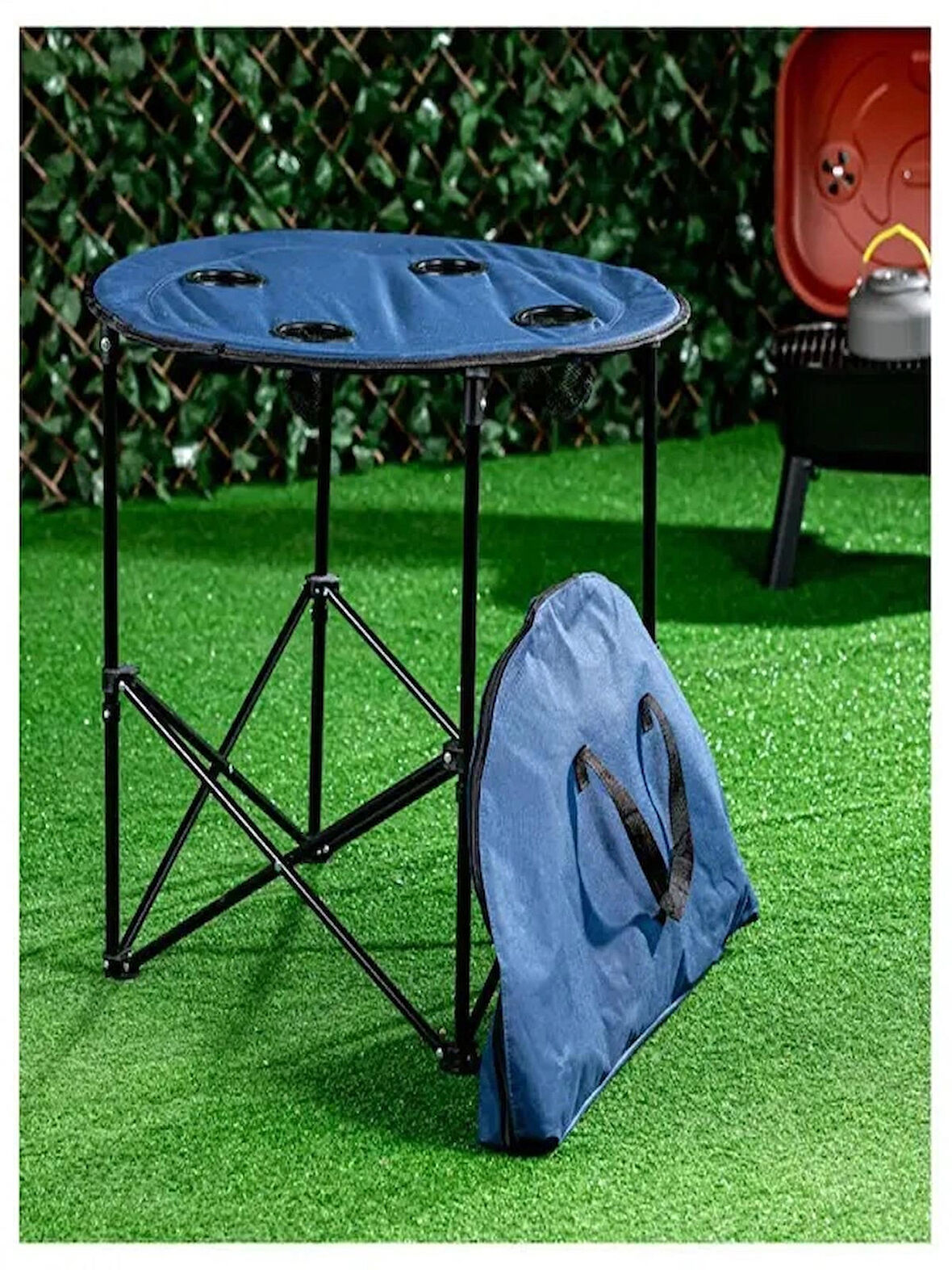 Katlanır Kamp Masası 71 cm Lacivert