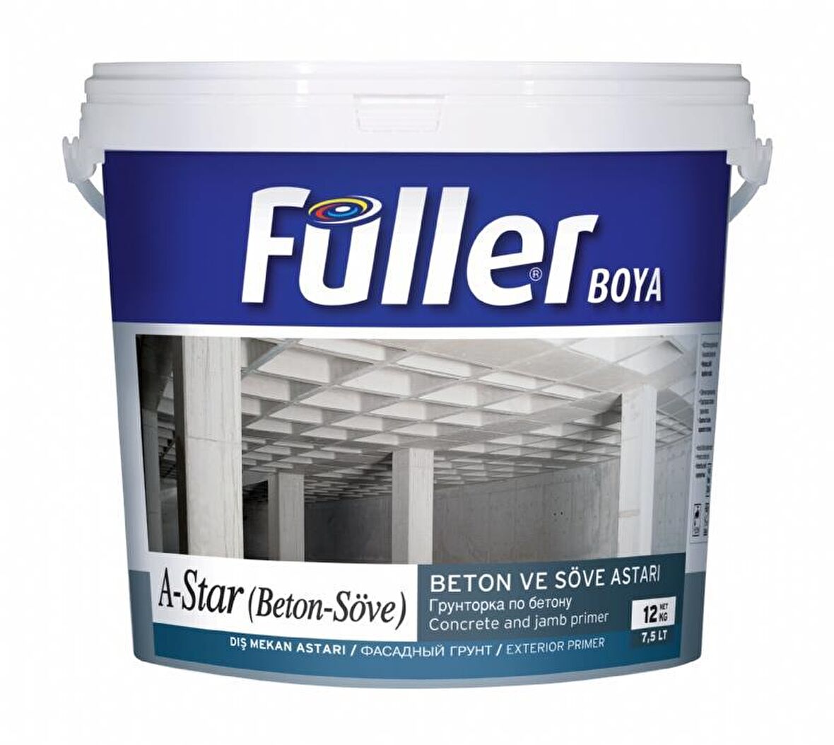 Füller A-Star Brüt Beton Söve Astarı 3,5 Kg Açık Mavi