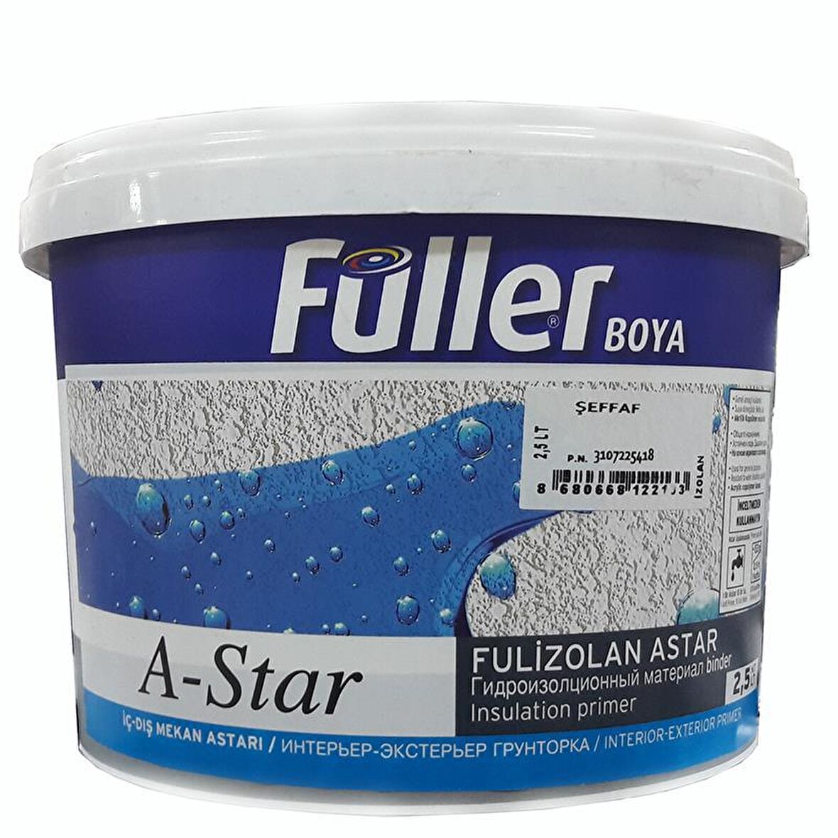 Füller A-Star Fulizolan İç / Dış Cephe Astarı Şeffaf 2,5 Litre 