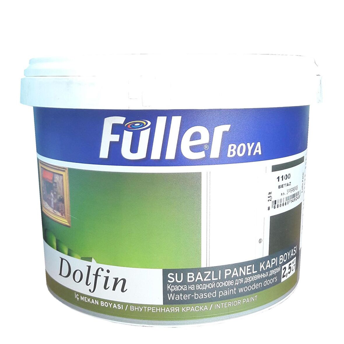 Füller Dolfin Su Bazlı Boya 2.5 lt İç Cephe Boyası Beyaz