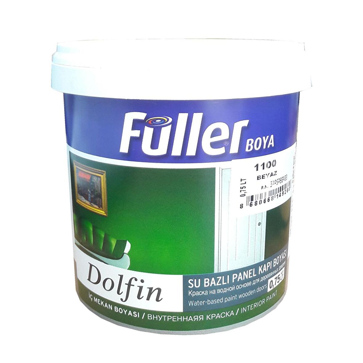 Füller Dolfin Su Bazlı Boya 0.75 lt İç Cephe Boyası Beyaz