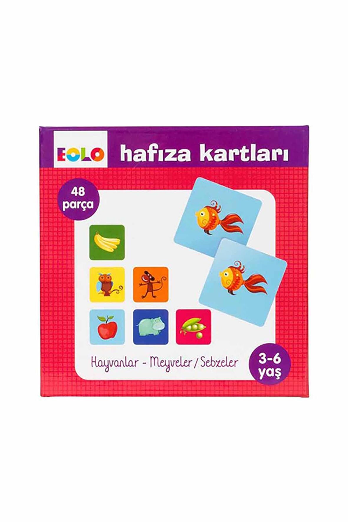 Hayvanlar - Meyveler - Sebzeler - Hafıza Kartları