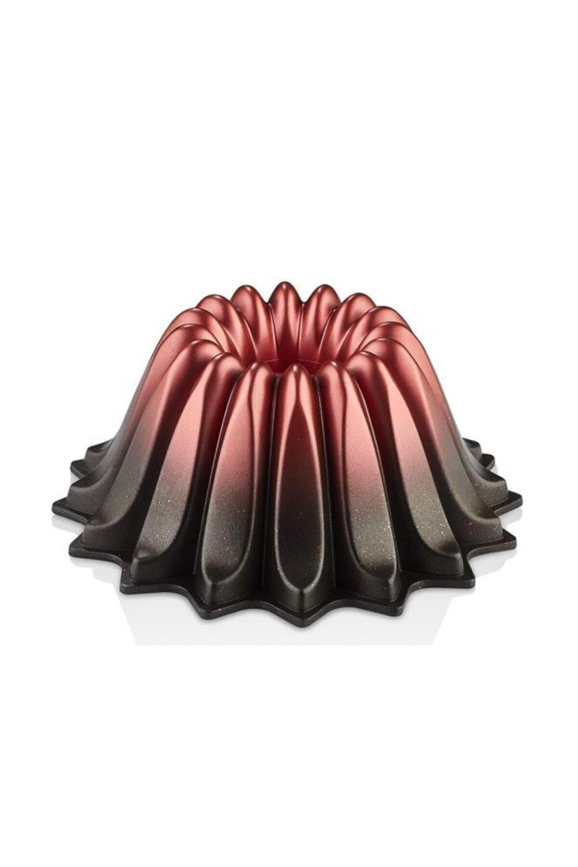 OMS Siyah Kırmızı Yıldız Gülü Döküm Kek Kalıbı SYH-KRM3273KRMZ