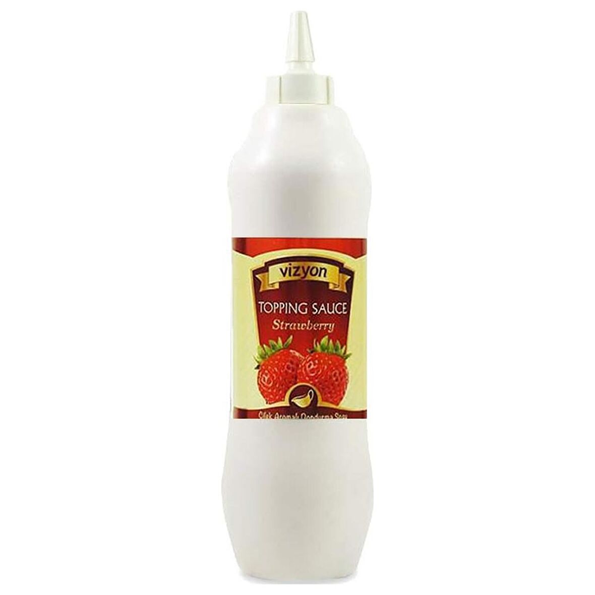 Vizyon Çilek Aromalı Dondurma Sosu 1 kg(Topping)